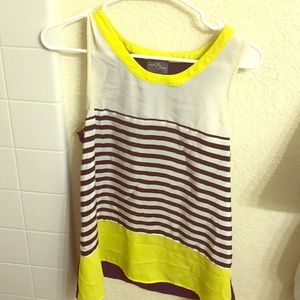 Striped color block tunic